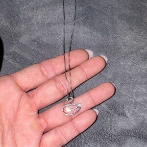 Kay Jewelers Silver Swan Necklace